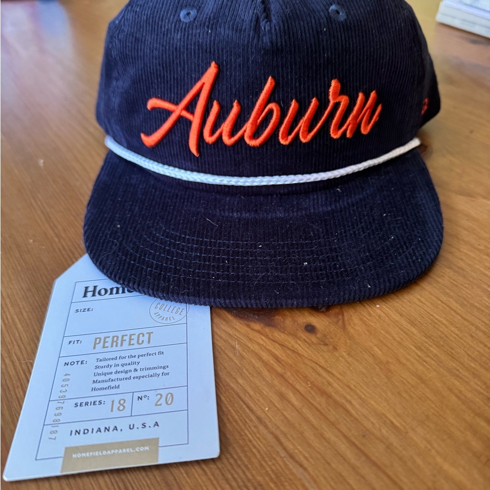 Retro Aurburn Corduroy Snapback Hat with Embroidery
